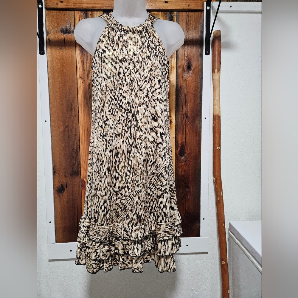 MSK Animal Print Maxi Skirt